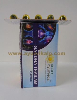 Kerala Ayurveda, GANDHA THAILAM, 100 Capsules, Fractures, Osteoporosis